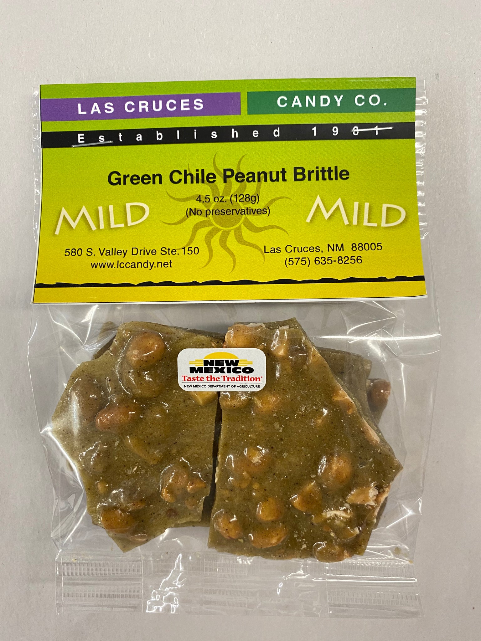 Green Chile Peanut Brittle