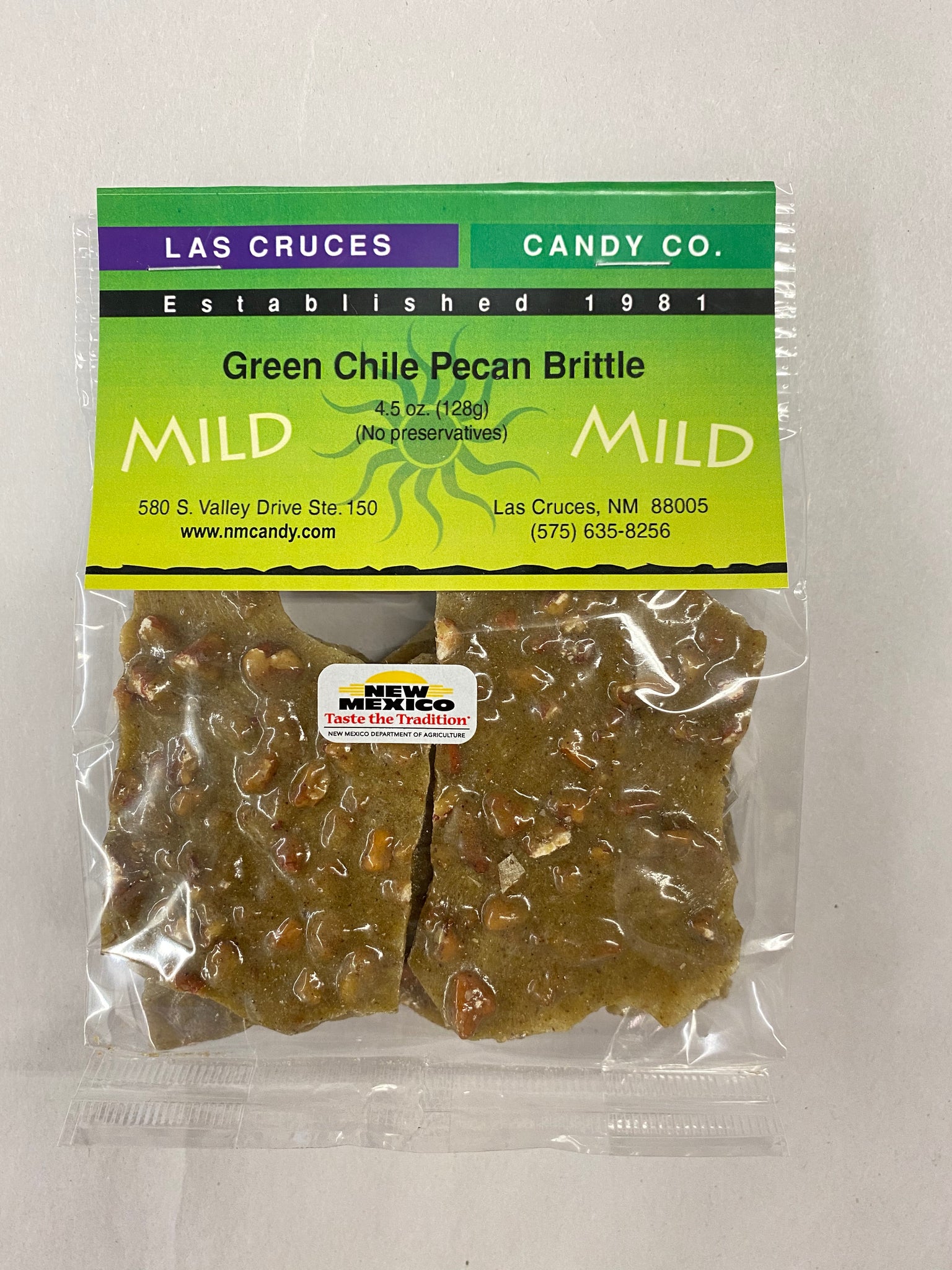 Green Chile Pecan Brittle
