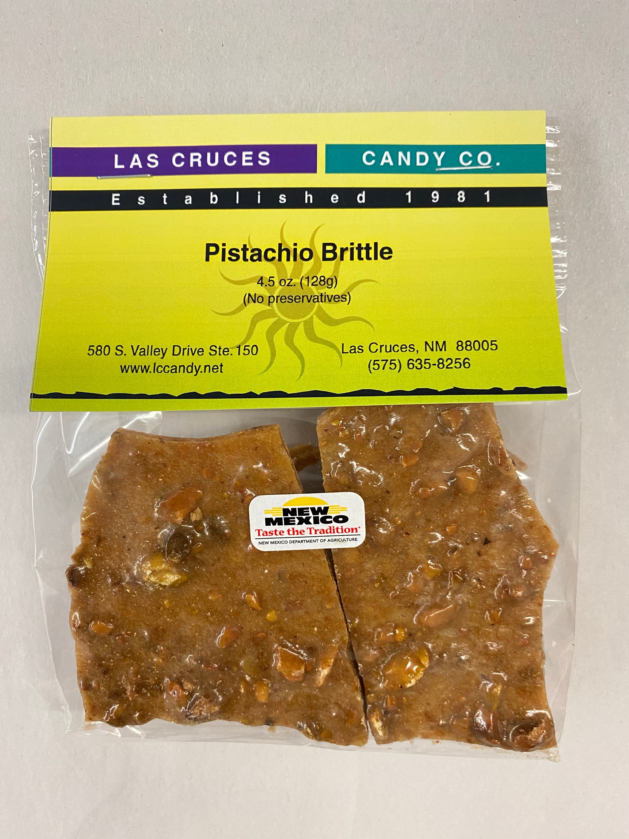 Pistachio Brittle Las Cruces Candy Co.