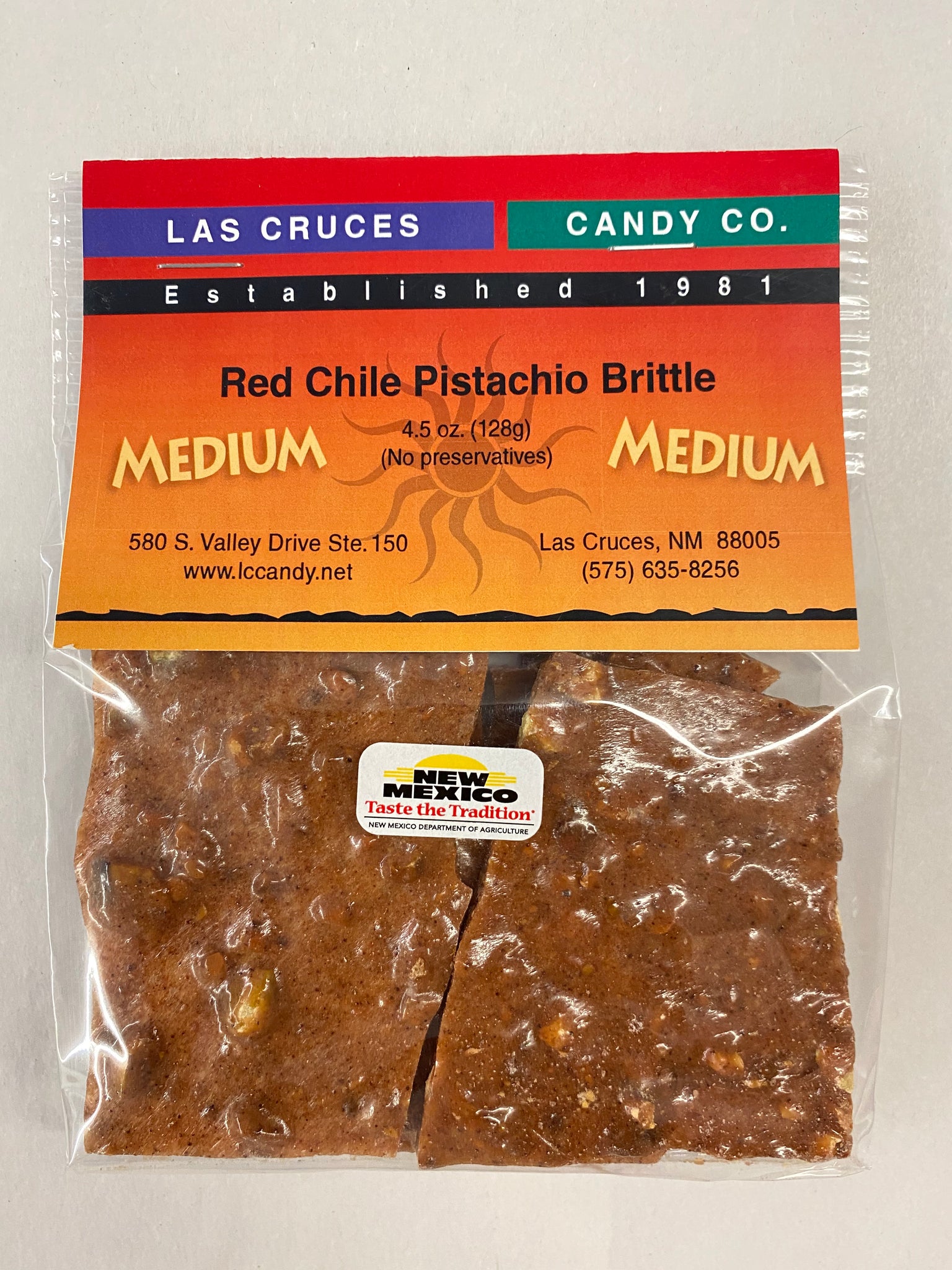 Red Chile Pistachio Brittle